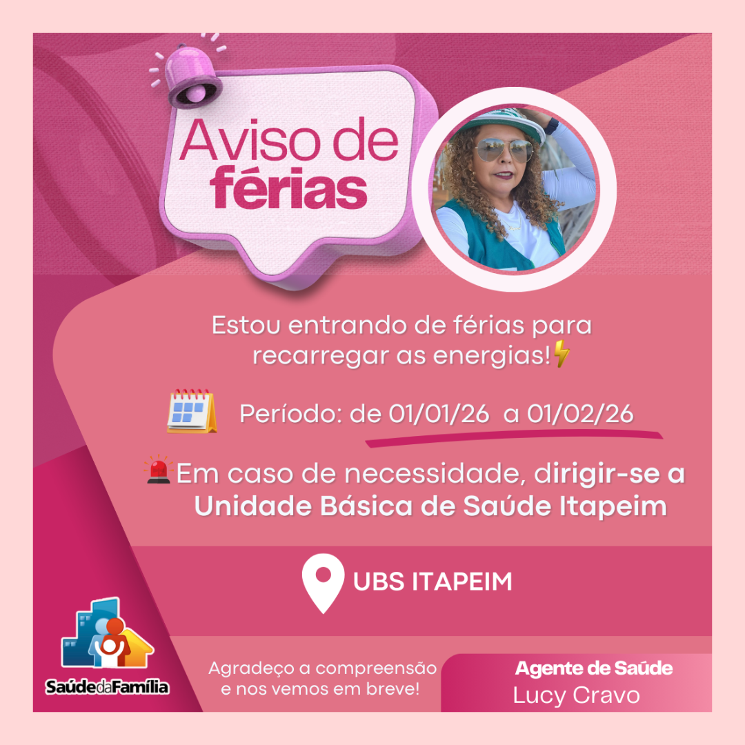 Aviso de Férias