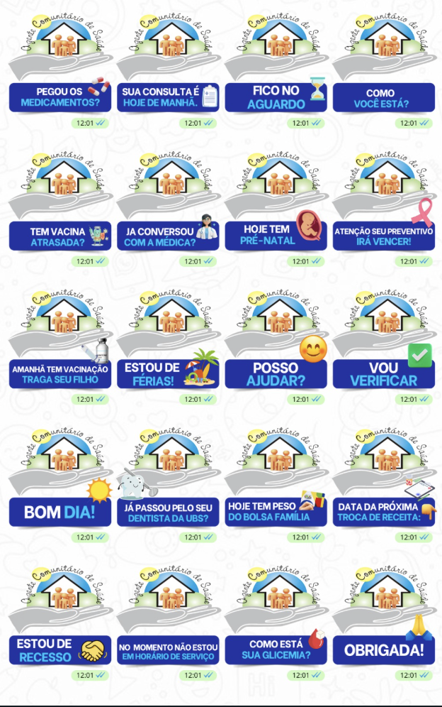 Figurinhas de Whatsapp para ACS